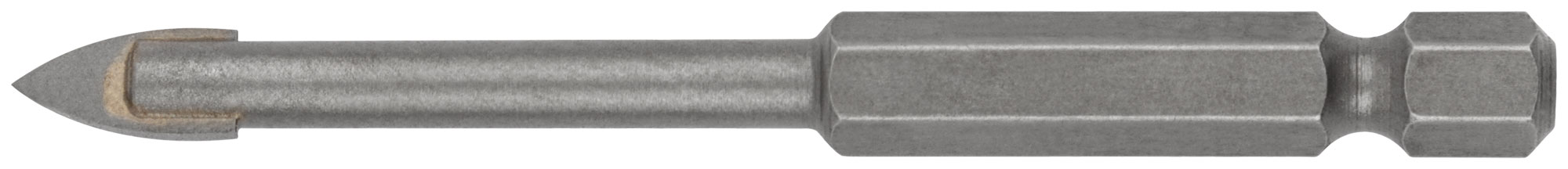 Сверло по кафелю и стеклу, шестигранный U-хвостовик под биту  6х75 мм