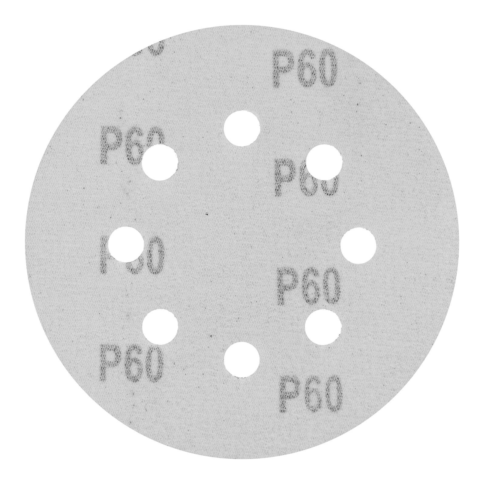 Круг абразивный на ворсовой подложке под "липучку", перфорированный, P 60, 125 мм, 5 шт Сибртех