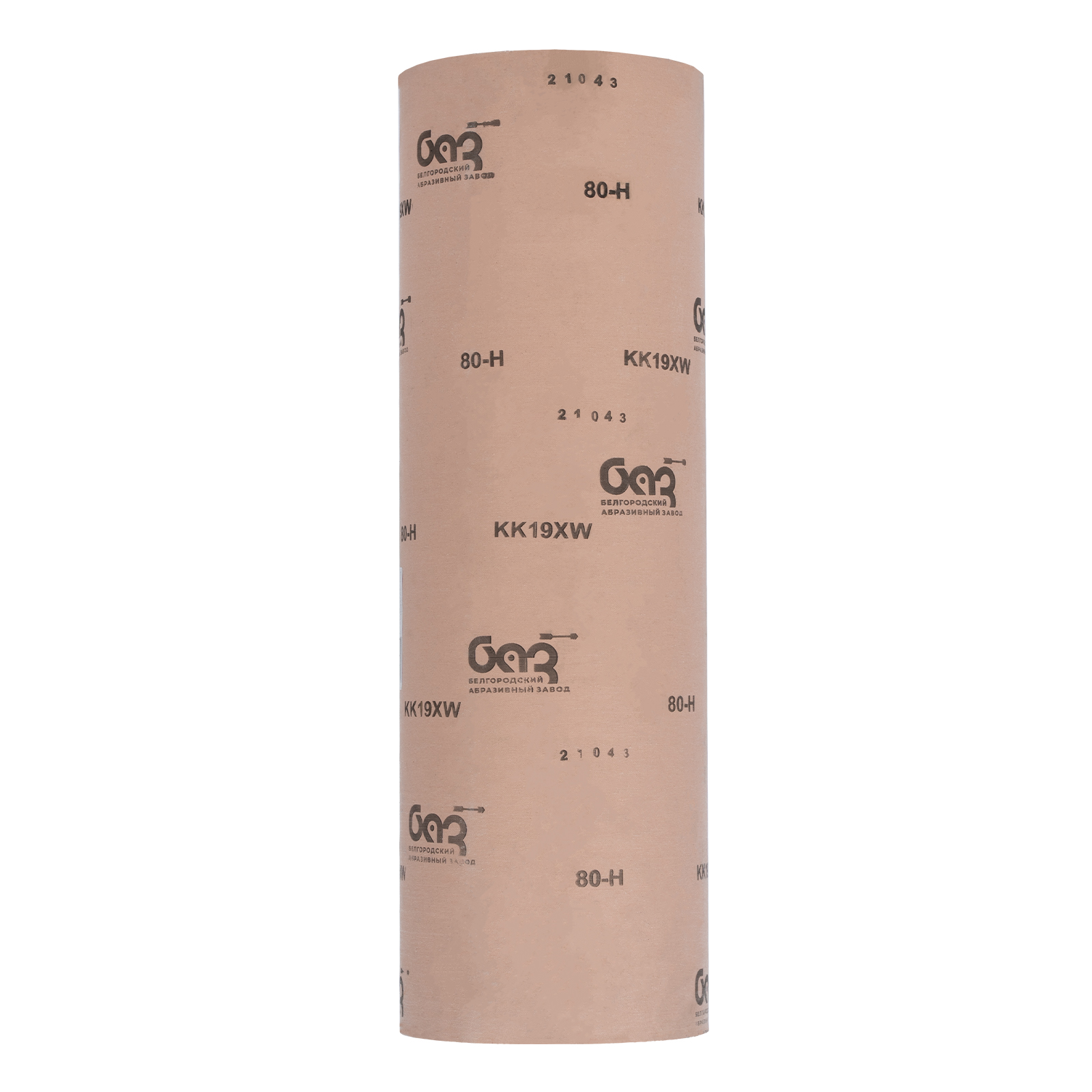 Шкурка на тканевой основе, зернистость № 80, 775 мм х 20 м, "БАЗ" Россия