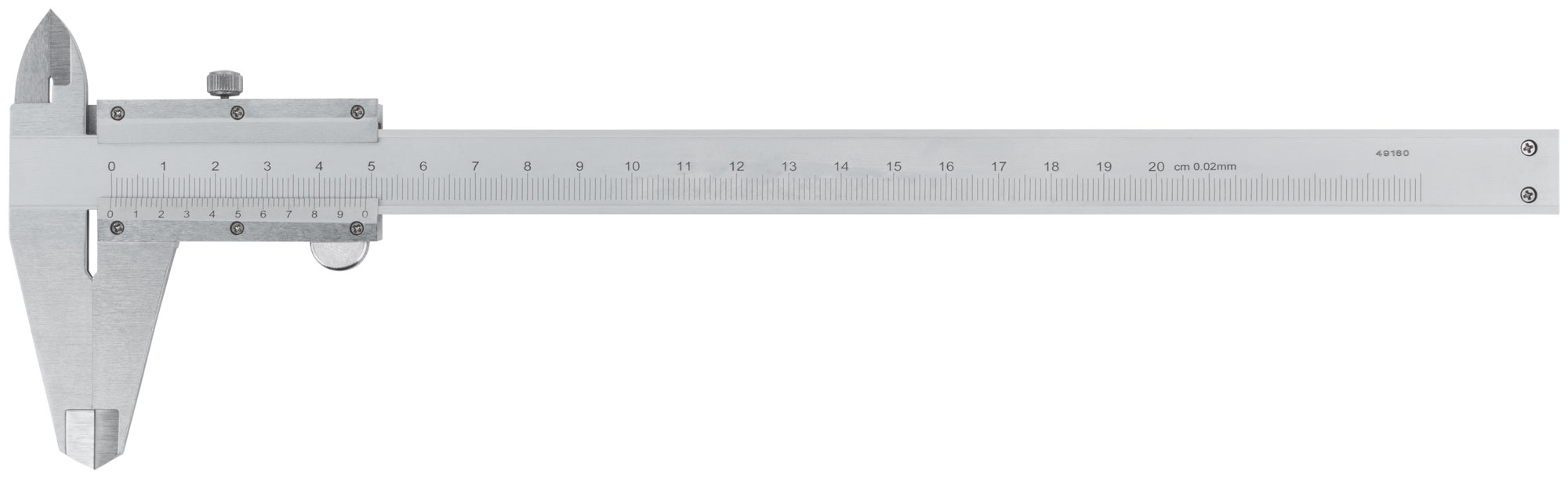 Штангенциркуль металлический нержавеющий 200 мм/ 0,02 мм ( пластиковый кейс )