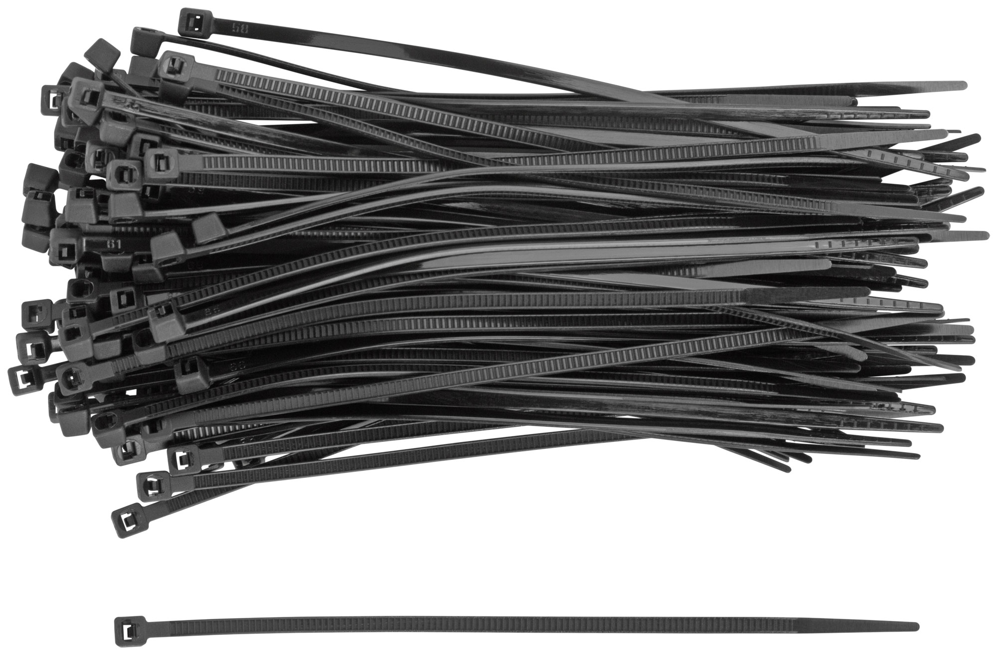 Хомуты нейлоновые, черные д/проводов 100 шт., 120x2,5 мм