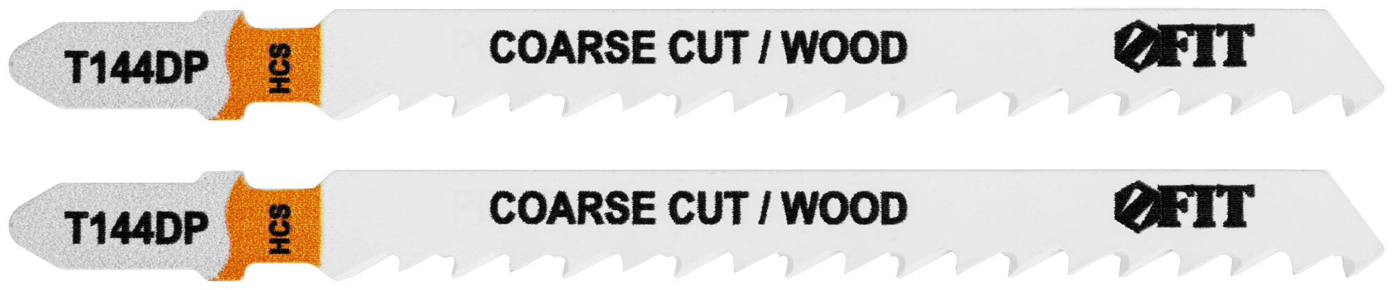 Полотна по дереву, HCS, разведенные, шлифованные зубья 100/74/4 мм (T144DP), 2 шт.