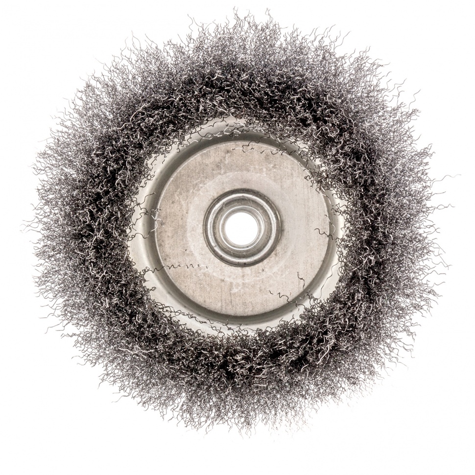 Щетка для УШМ, 150 мм, М14, "чашка", витая проволока 0.3 мм Сибртех