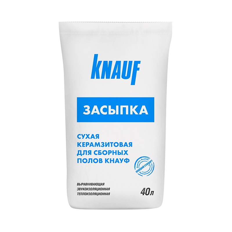 Засыпка сухая керамзитовая для пола Knauf, 40 л