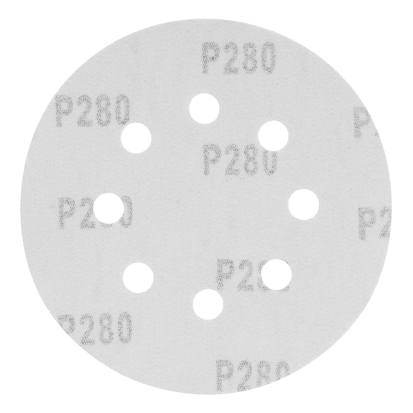 Круг абразивный на ворсовой подложке под "липучку", перфорированный, P 280, 125 мм, 5 шт Matrix