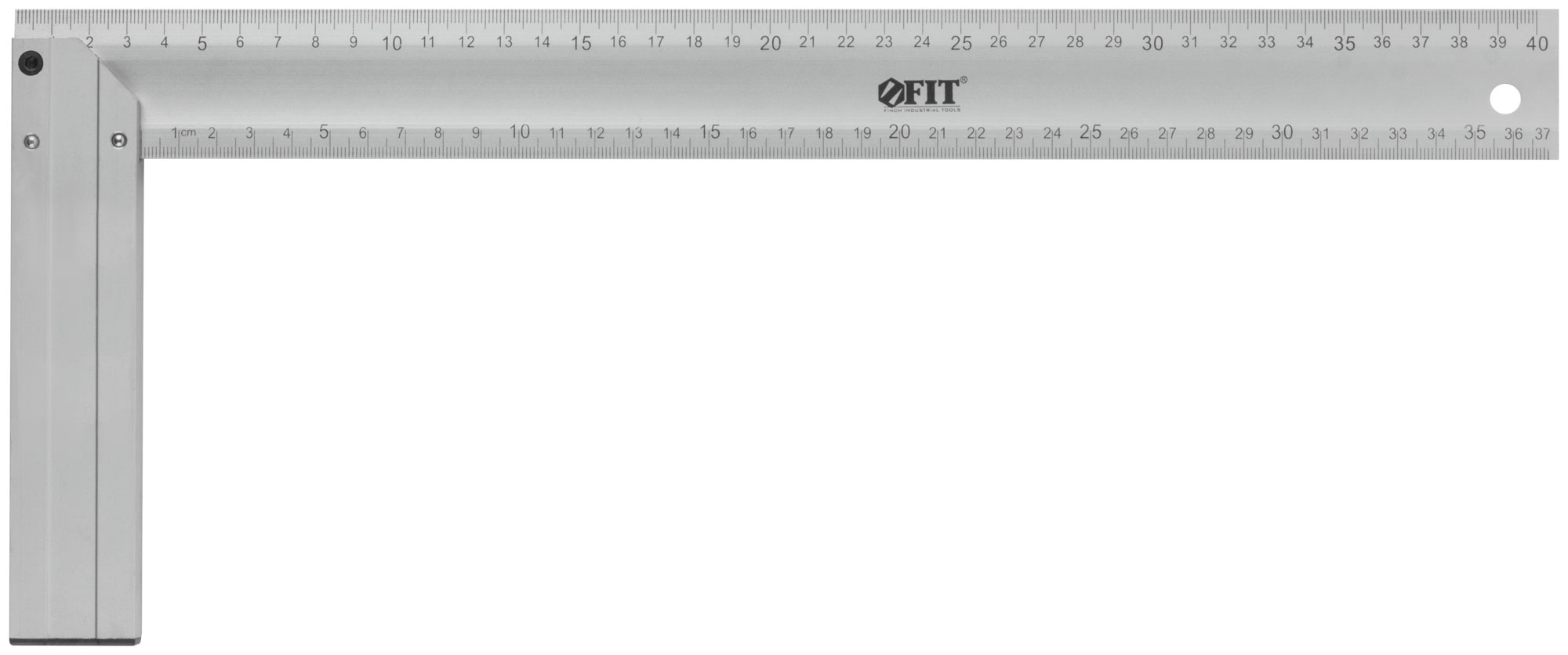 Угольник столярный литой алюминиевый Профи 400 мм