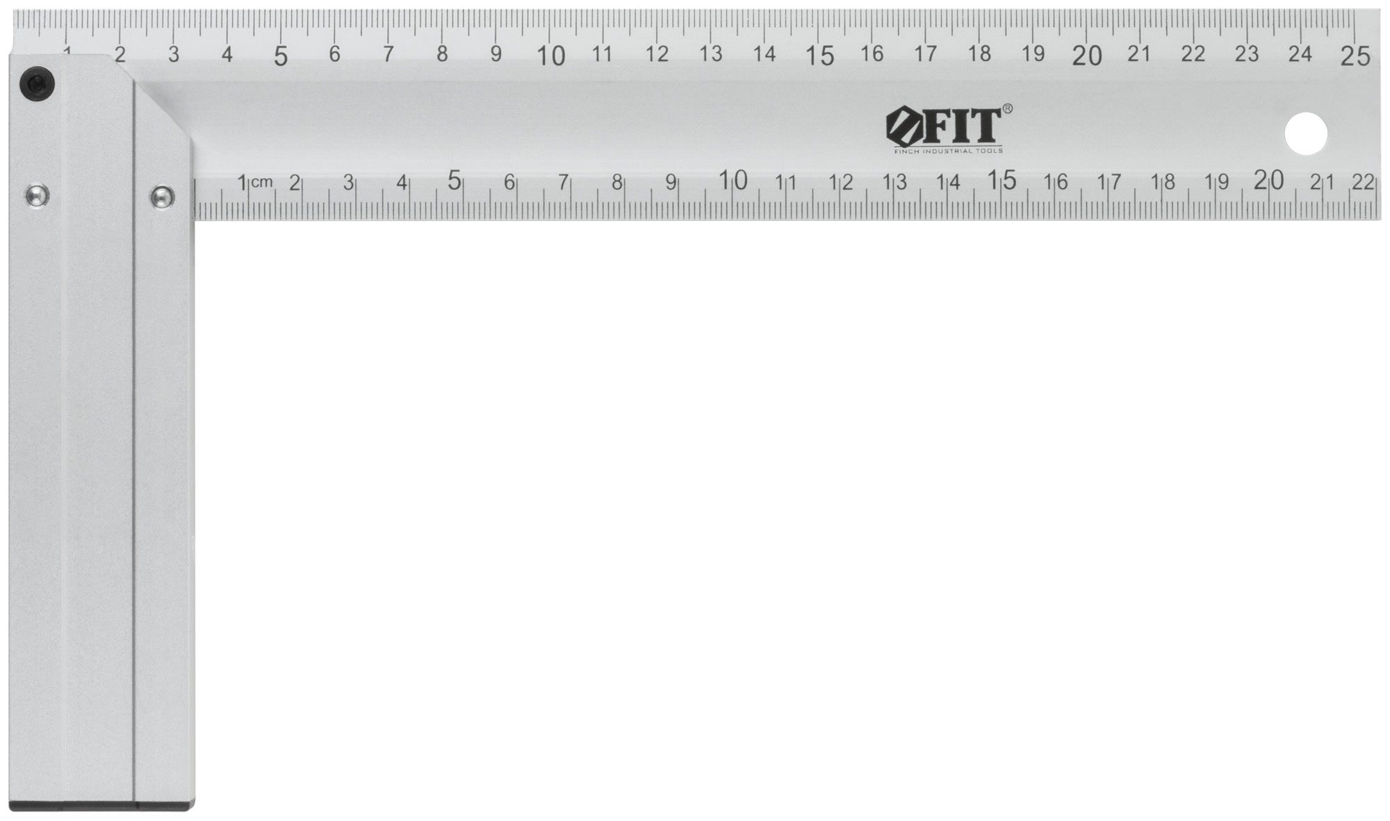 Угольник столярный литой алюминиевый Профи 250 мм