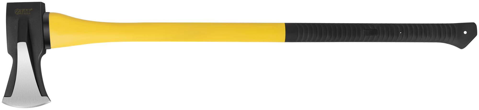 Топор-колун "ушастый" кованый, фиберглассовая длинная ручка 900 мм, 2000 гр.