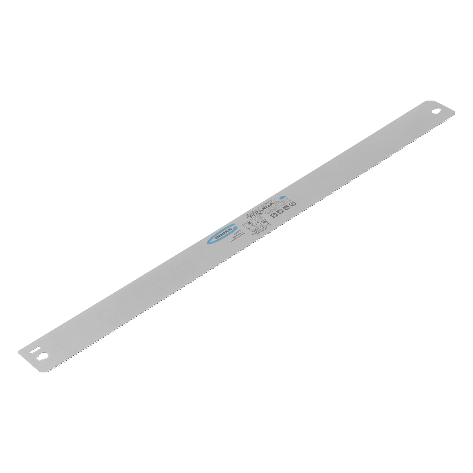 Пильное полотно для прецизионного стусла "Piranha", 600 мм, каленый зуб 3D, 18 TPI Gross