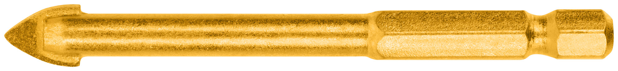 Сверло универсальное по кафелю, стеклу, керамограниту, бетону, кирпичу, шестигранный U-хвостовик под биту, 8х75 мм