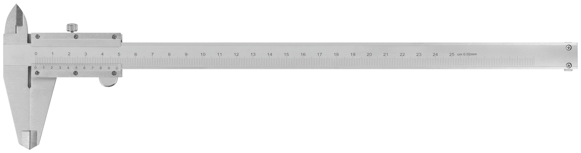 Штангенциркуль металлический нержавеющий 250 мм/ 0,02 мм ( пластиковый кейс )