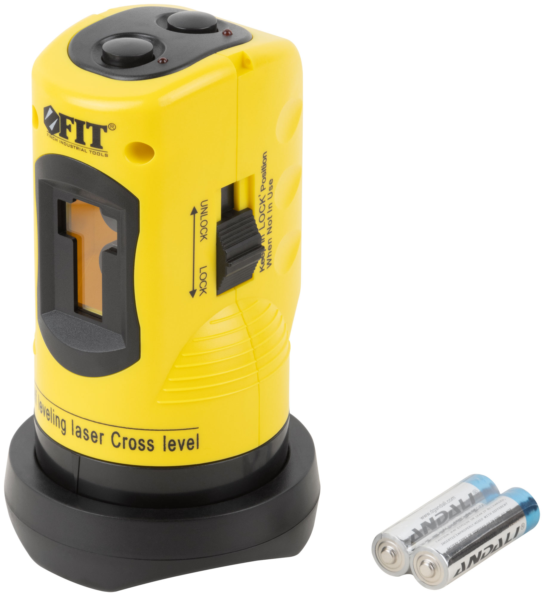 Уровень лазерный самоуспокаивающийся, красные лучи, крест, диапазон 10 м, без треноги, чехол