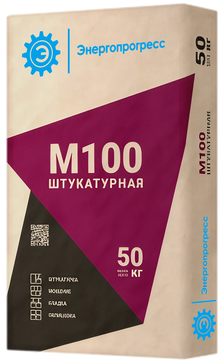 Смесь цементно-песчаная М100 (ЦПС) 50 кг