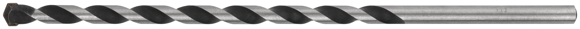 Сверло победитовое ударное, цилиндрический хвостовик (для бетона, кирпича)  8х200 мм