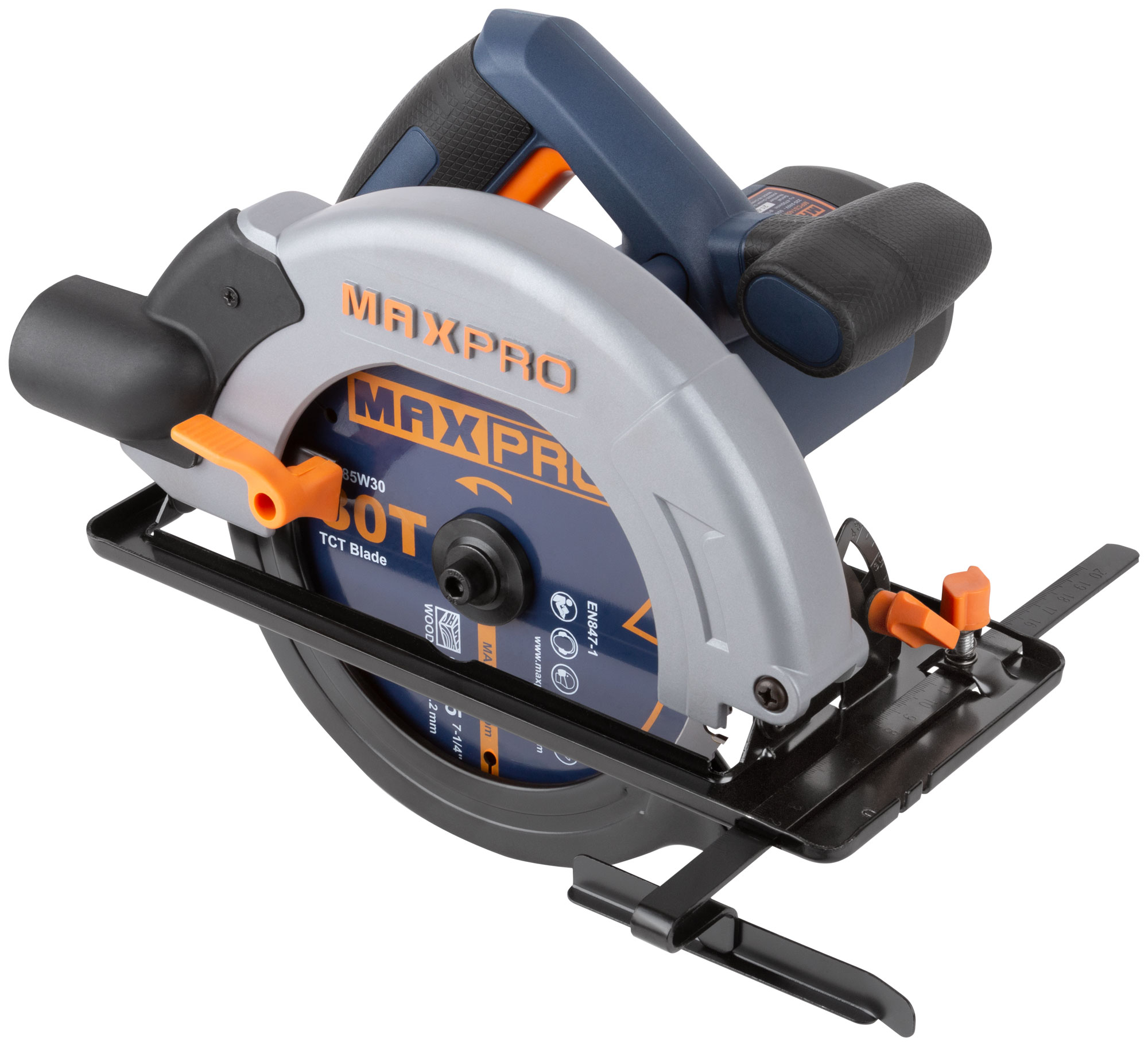 MAX-PRO Пила циркулярная 1400 Вт; 185/20 мм; 4700 об/мин; 4,3 кг; коробка