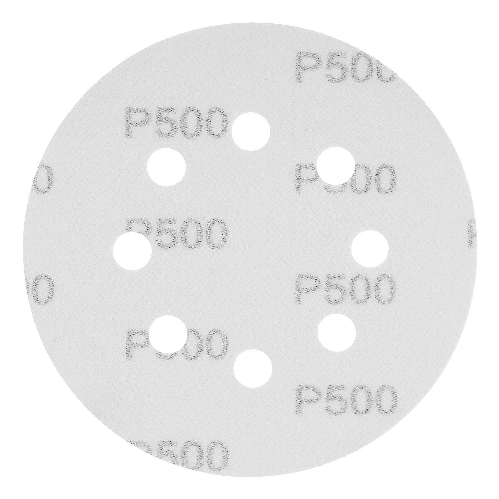 Круг абразивный на ворсовой подложке под "липучку", перфорированный, P 500, 125 мм, 5 шт Matrix