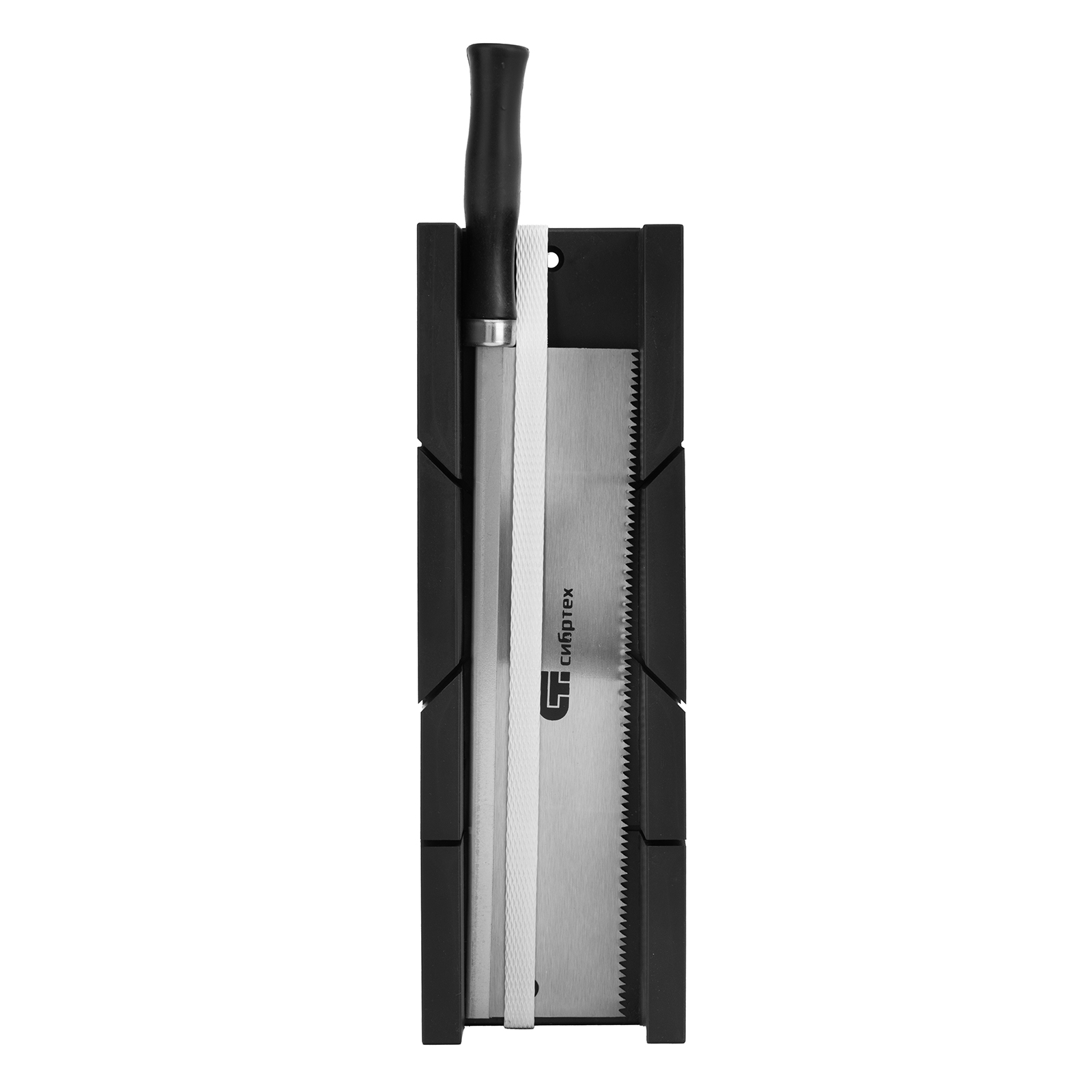 Стусло пластиковое 300х60 мм, пила 250 мм// Сибртех