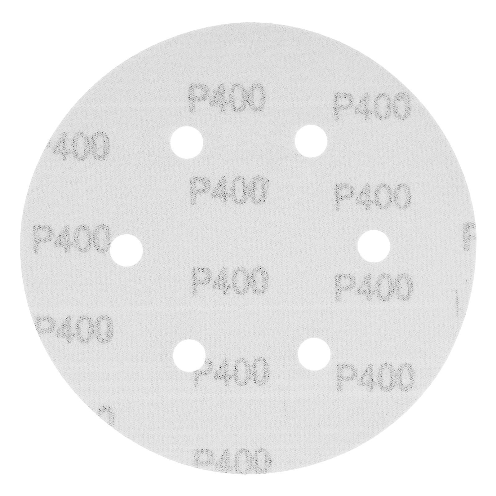 Круг абразивный на ворсовой подложке под "липучку", перфорированный, P 400, 150 мм, 5 шт Matrix