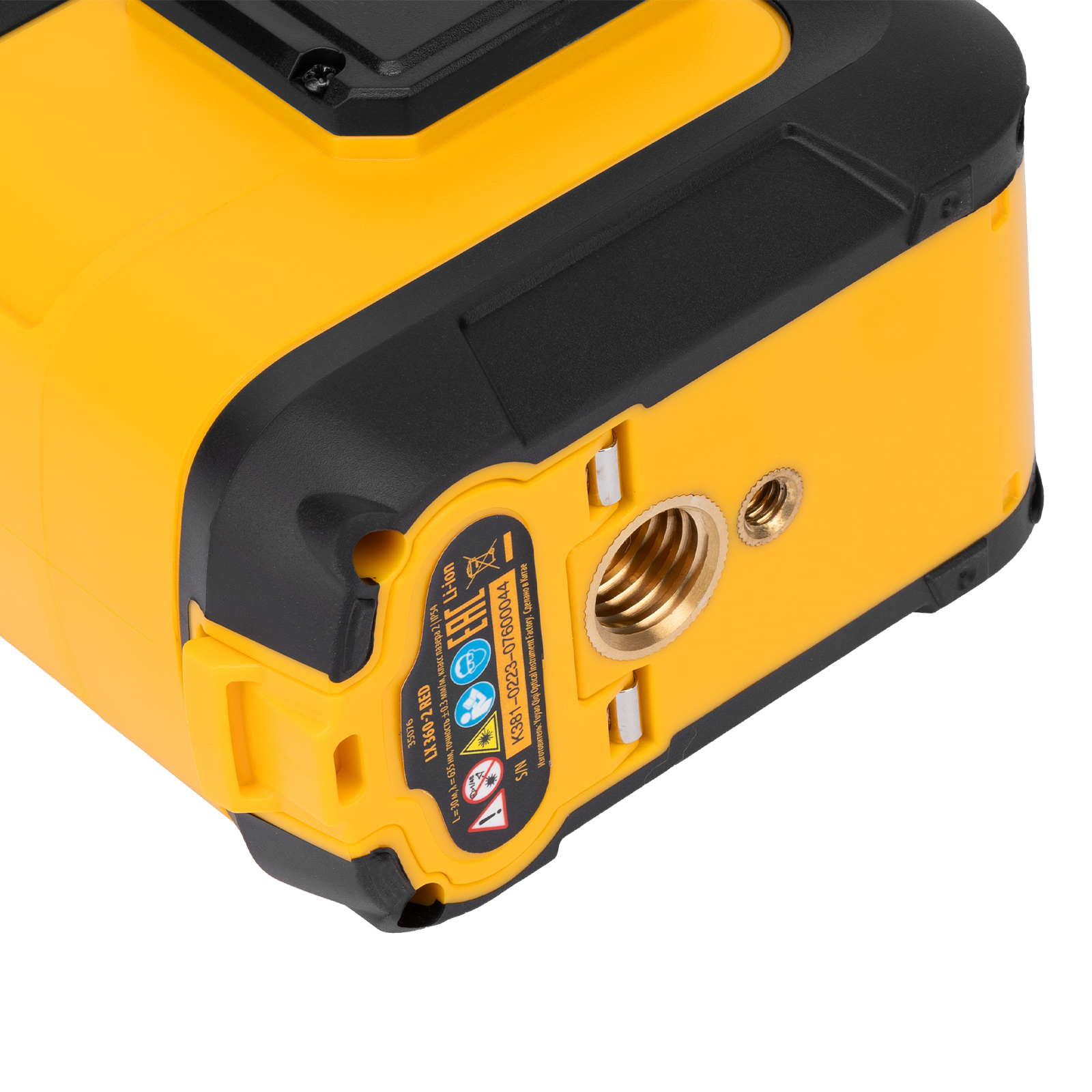 Лазерный уровень мультипризменный LX 360-2 Red, 30 м, 635 нм, аккумулятор Li 2800 мАч, резьба 5/8" Denzel