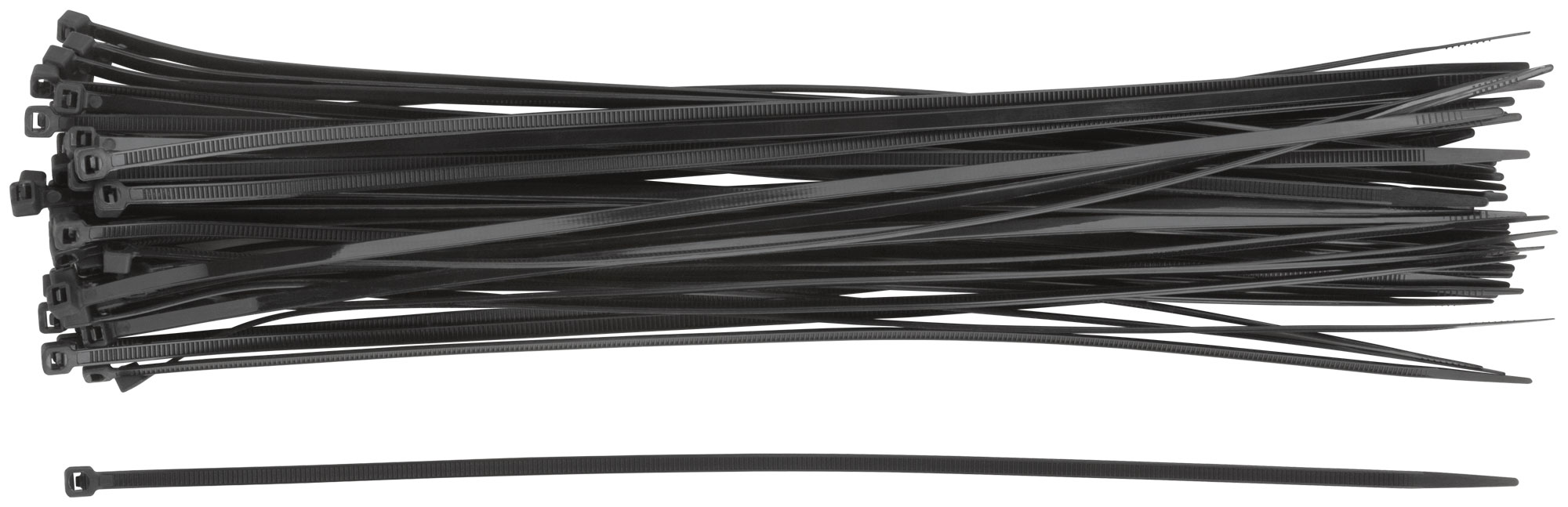 Хомуты нейлоновые, черные д/проводов  50 шт., 300x3,6 мм