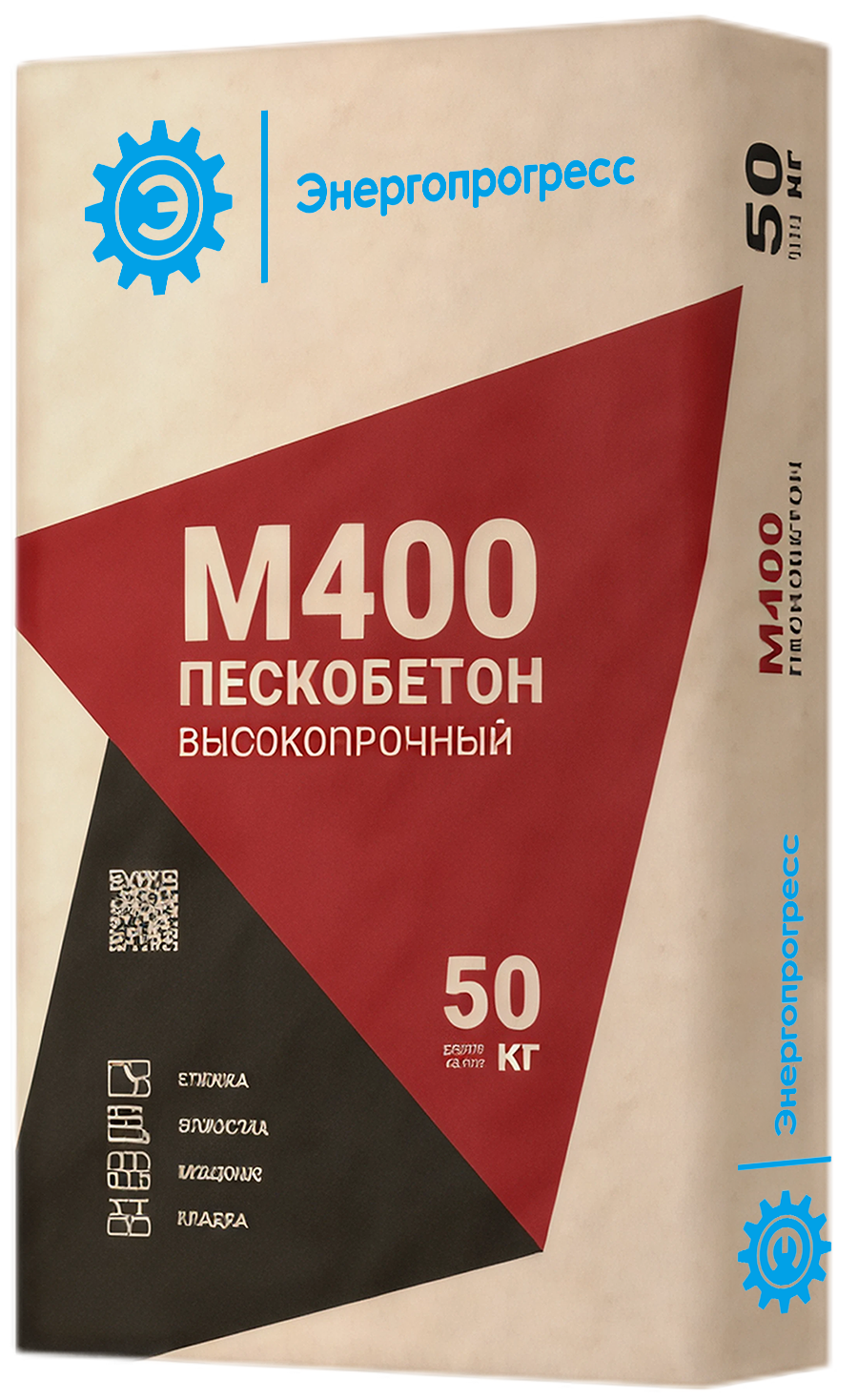 Смесь цементно-песчаная (ЦПС) Пескобетон М400 Высокопрочный 50 кг