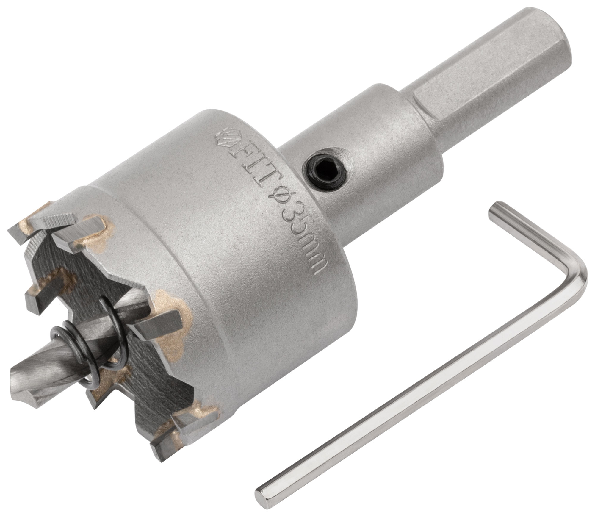 Коронка кольцевая с карбидными вставками Профи (для отверстий в нержавеющей стали) 35 мм