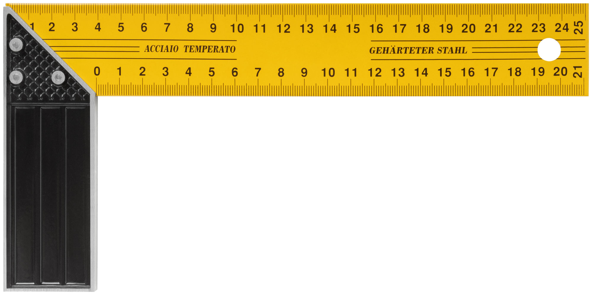 Угольник столярный желтый усиленный 250 мм