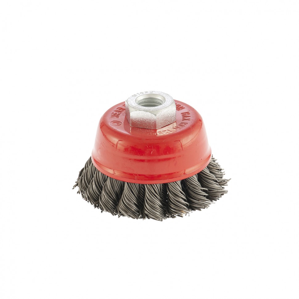 Щетка для УШМ, 75 мм, М14, "чашка", двухрядная, крученая проволока 0.8 мм Matrix