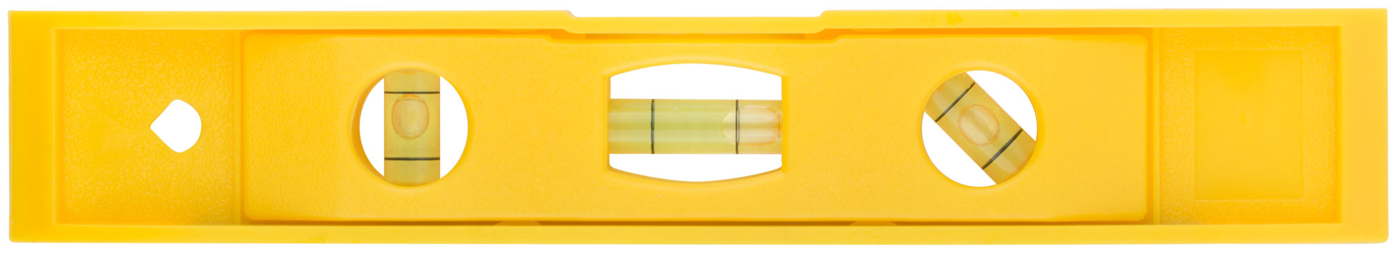 Уровень "Торпедо" пластиковый, 3 глазка, магнитный 225 мм