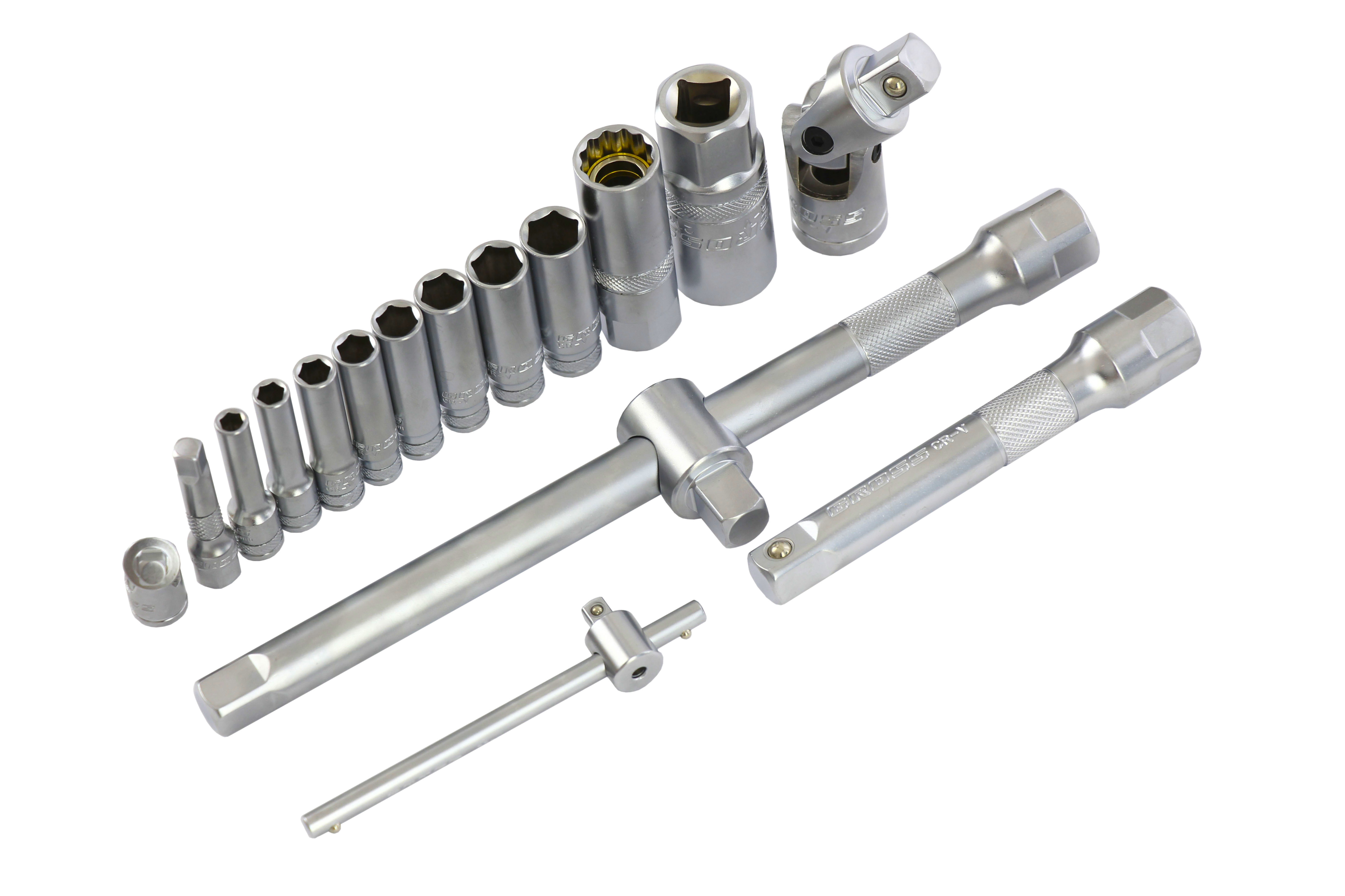 Набор инструментов, 1/4", 1/2", CrV, 120 зубьев, 78 предметов Gross