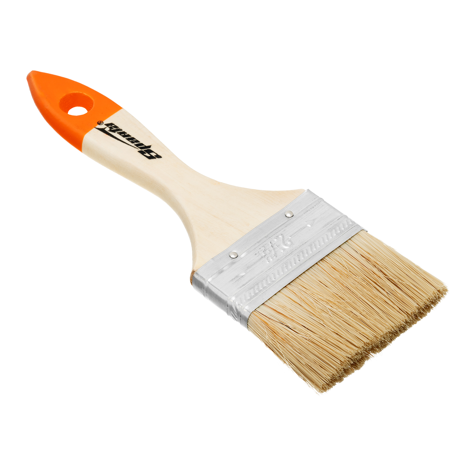 Кисть плоская Slimline 2.5" (63 мм), натуральная щетина, деревянная ручка Sparta