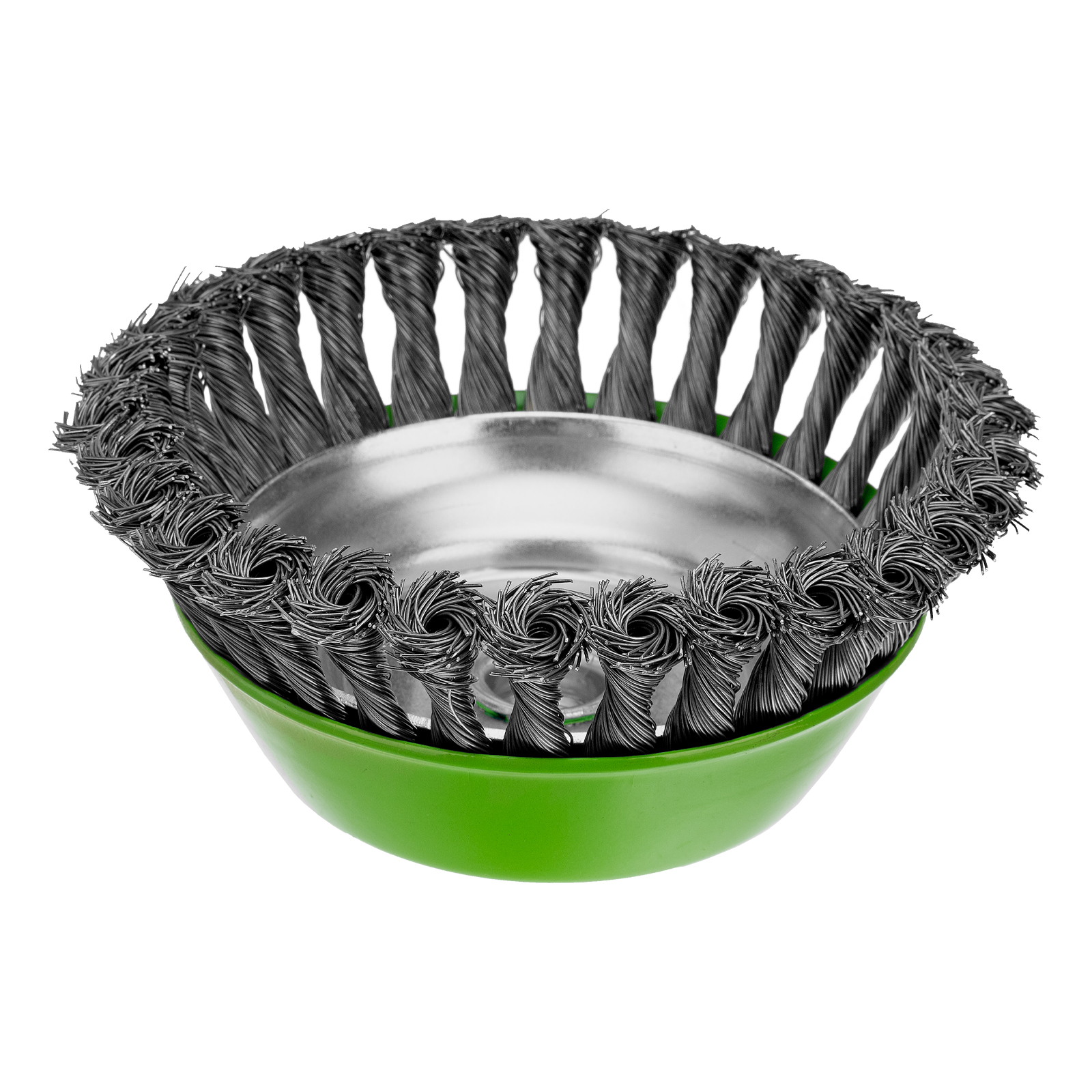 Щетка для УШМ, 150 мм, М14, "чашка", крученая проволока 0.5 мм Сибртех