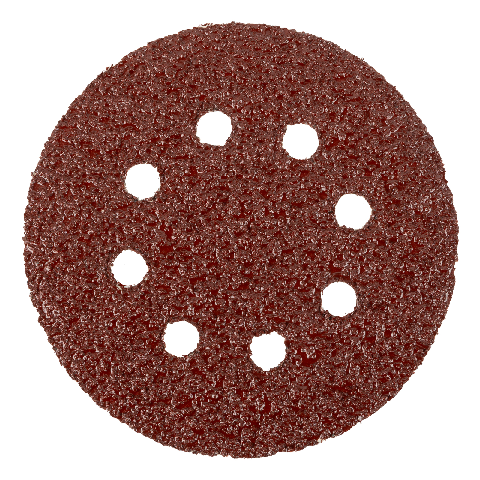 Круг абразивный на ворсовой подложке под "липучку", перфорированный, P 24, 125 мм, 5 шт Matrix