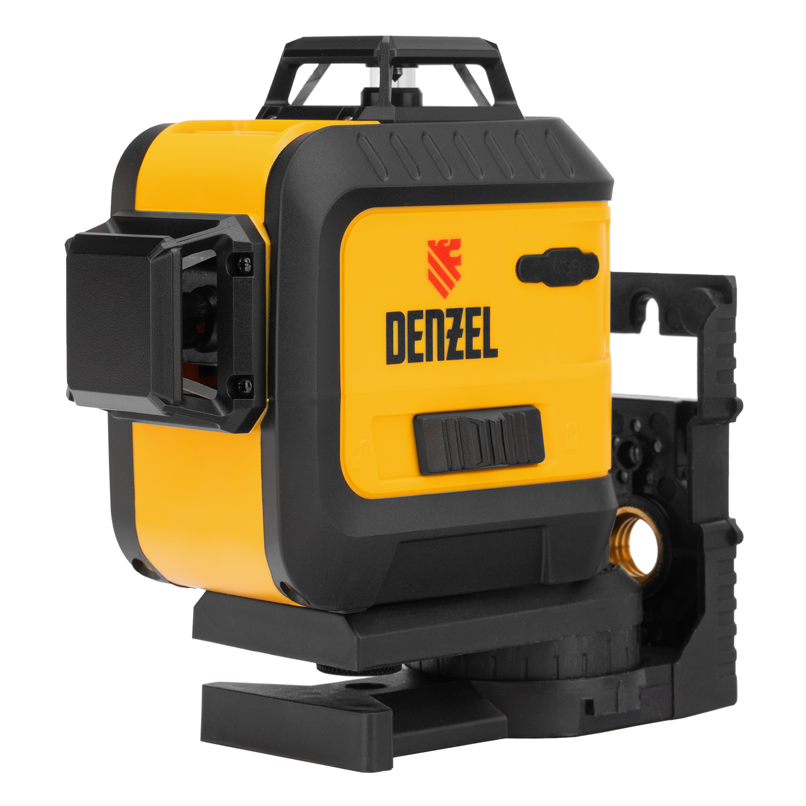 Лазерный уровень мультипризм. LXI 360-3 Green, 30 м, 520 нм, акк. Li 2800 mAh, резьба 1/4"// Denzel