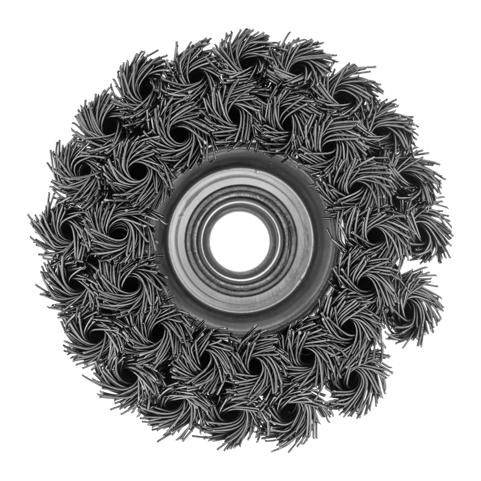 Щетка для УШМ, 75 мм, М14, "чашка", двухрядная, крученая проволока 0.5 мм Matrix