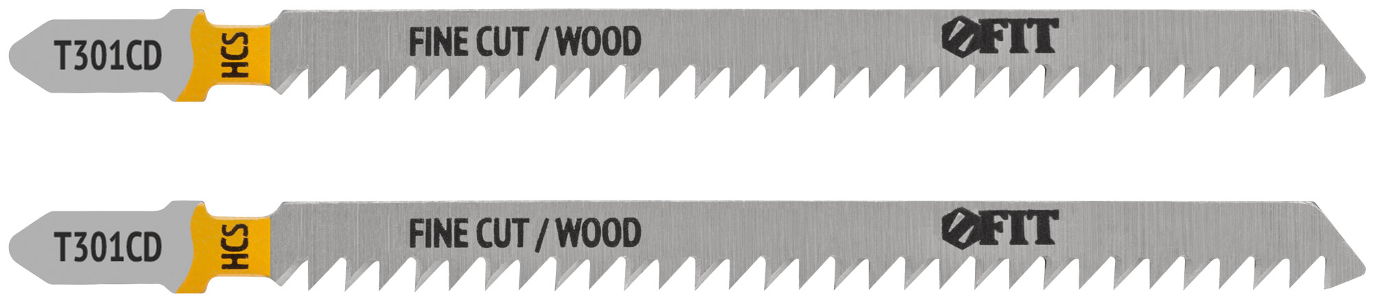 Полотна по дереву, HCS, шлифованные под свободным углом зубья, 116/91/3 мм (T301CD), 2 шт.