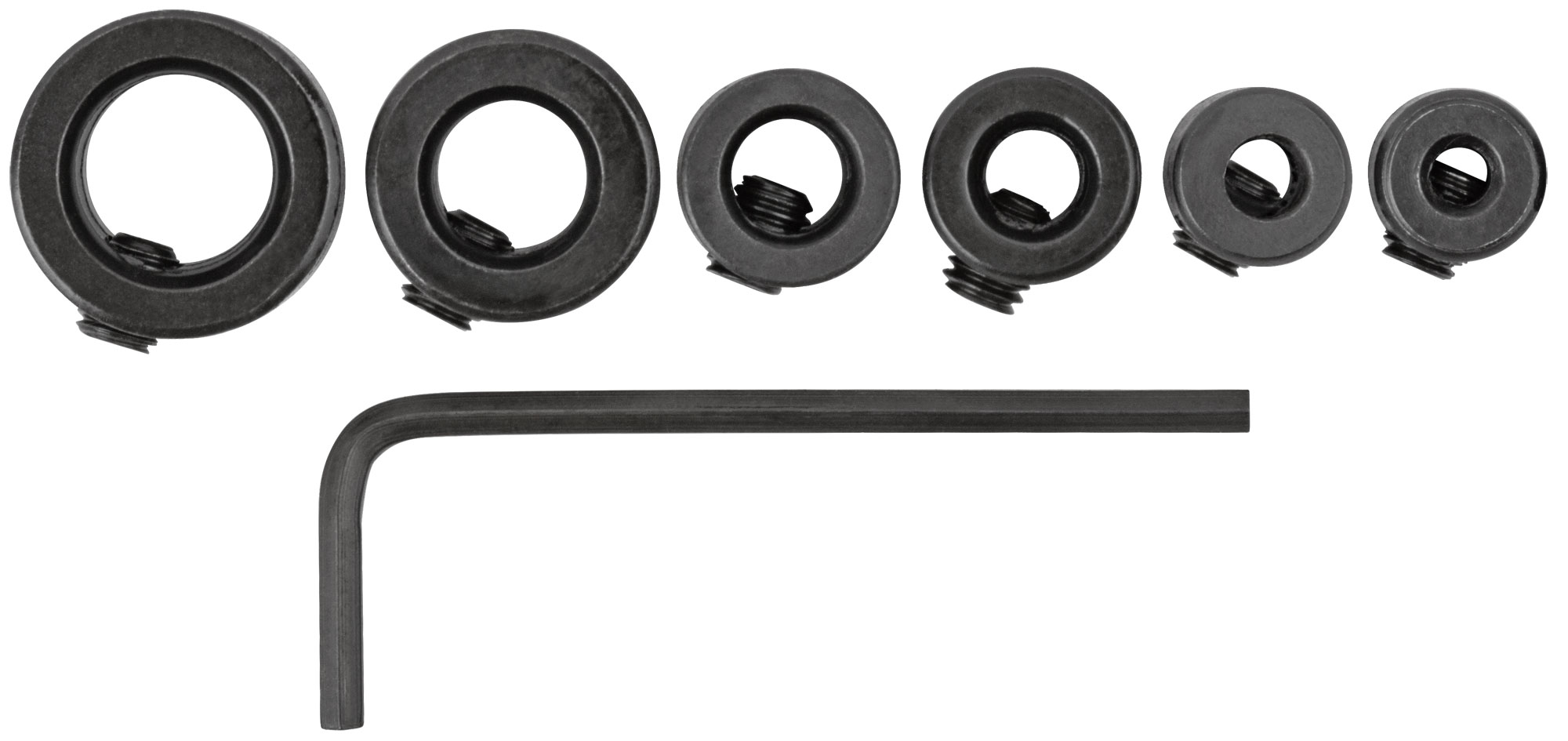 Стопперы для сверел, набор 6 шт. (3, 4, 5, 6, 8, 10 мм)