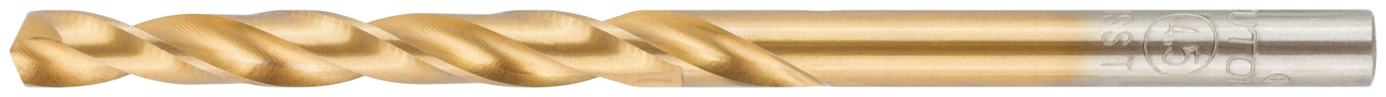Сверло по металлу Cutop Profi с титановым покрытием, 4,5х80мм (10 шт)