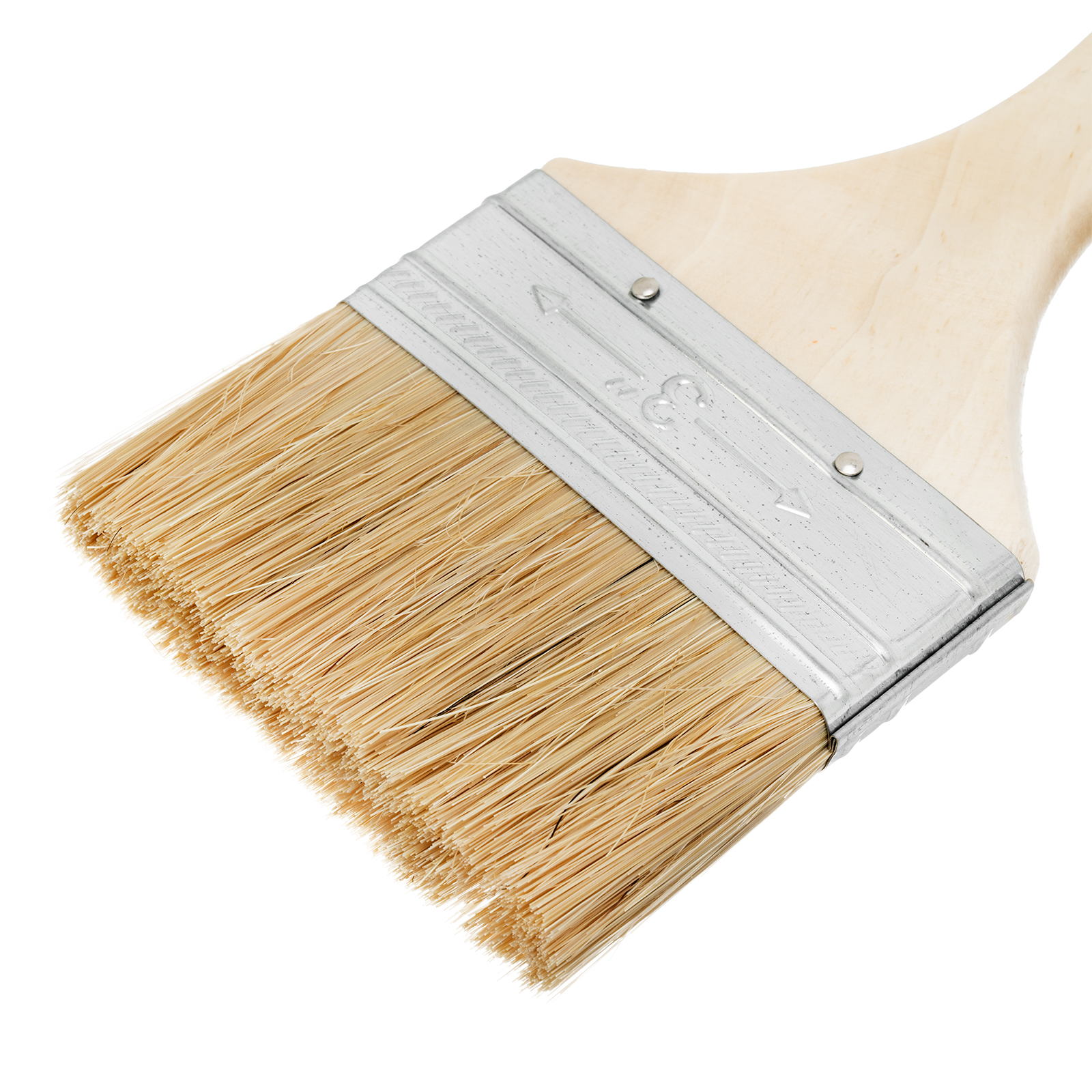 Кисть плоская Slimline 3" (75 мм), натуральная щетина, деревянная ручка Sparta