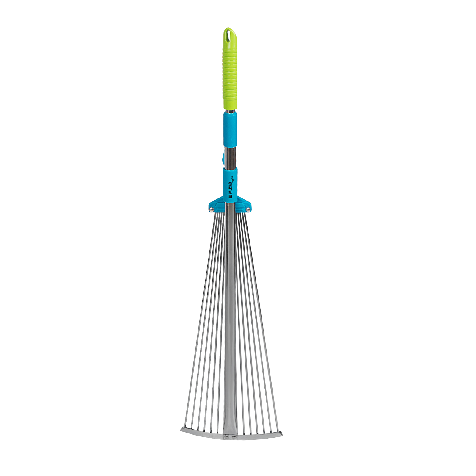 Грабли веерные стальные, 190 - 600 х 790 - 1620 мм,15 зубьев, раздвижные,стальной черенок, Luxe, Palisad