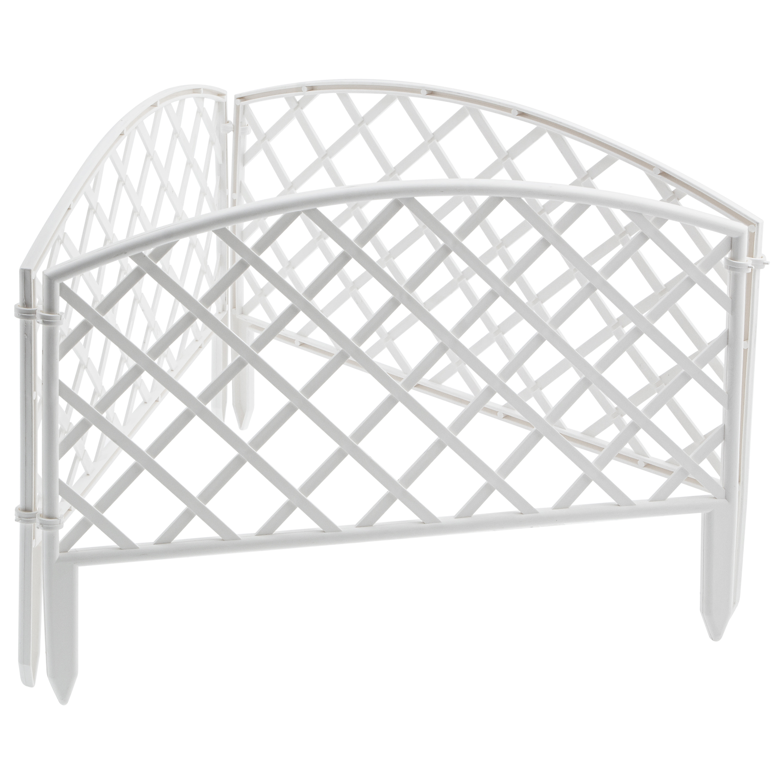 Забор декоративный "Сетка", 24 х 320 см, белый, Россия, Palisad