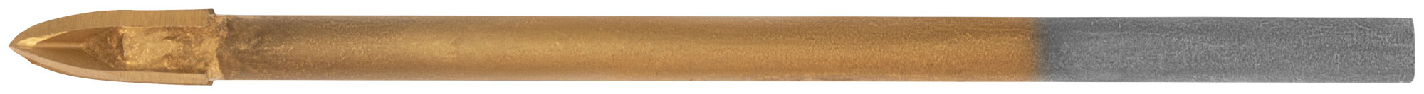Сверло по кафелю и стеклу, 4 режущие кромки, титановое покрытие  4х60 мм