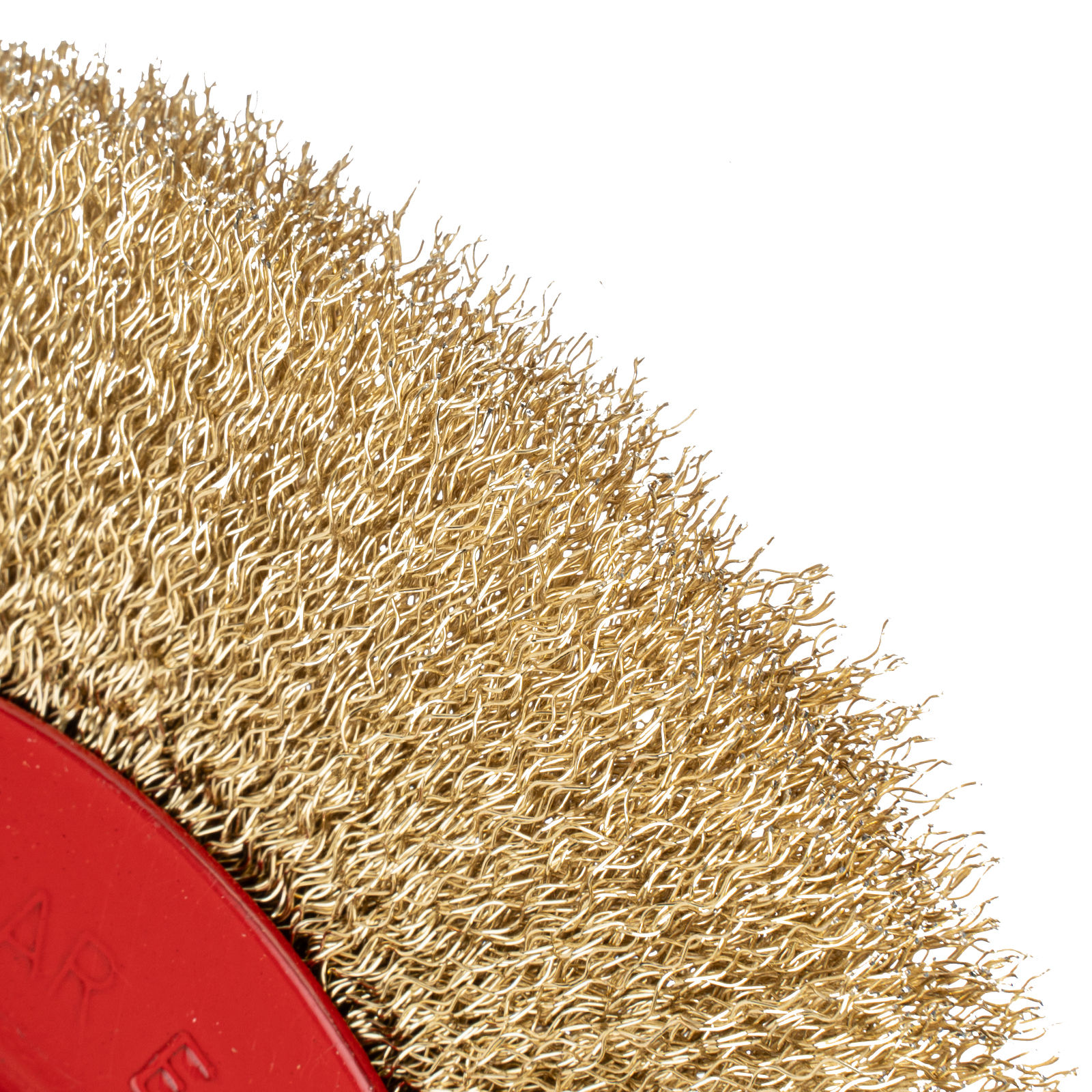 Щетка для точила, 200 мм, посадка 32 мм, плоская, латунированная витая проволока Matrix