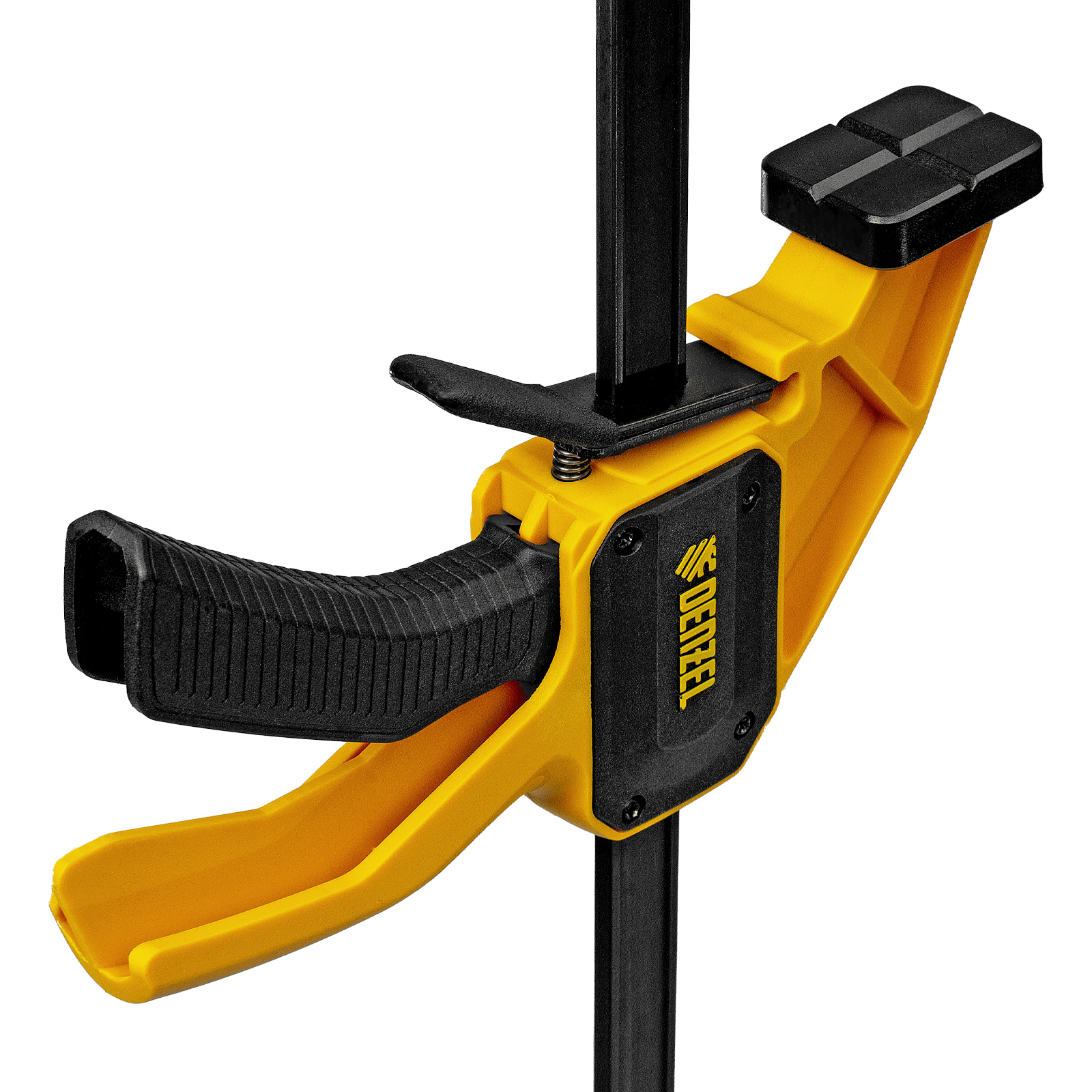 Струбцина F-образная, быстрозажимная, 300 х 80 мм, усиленный нейлоновый корпус Denzel