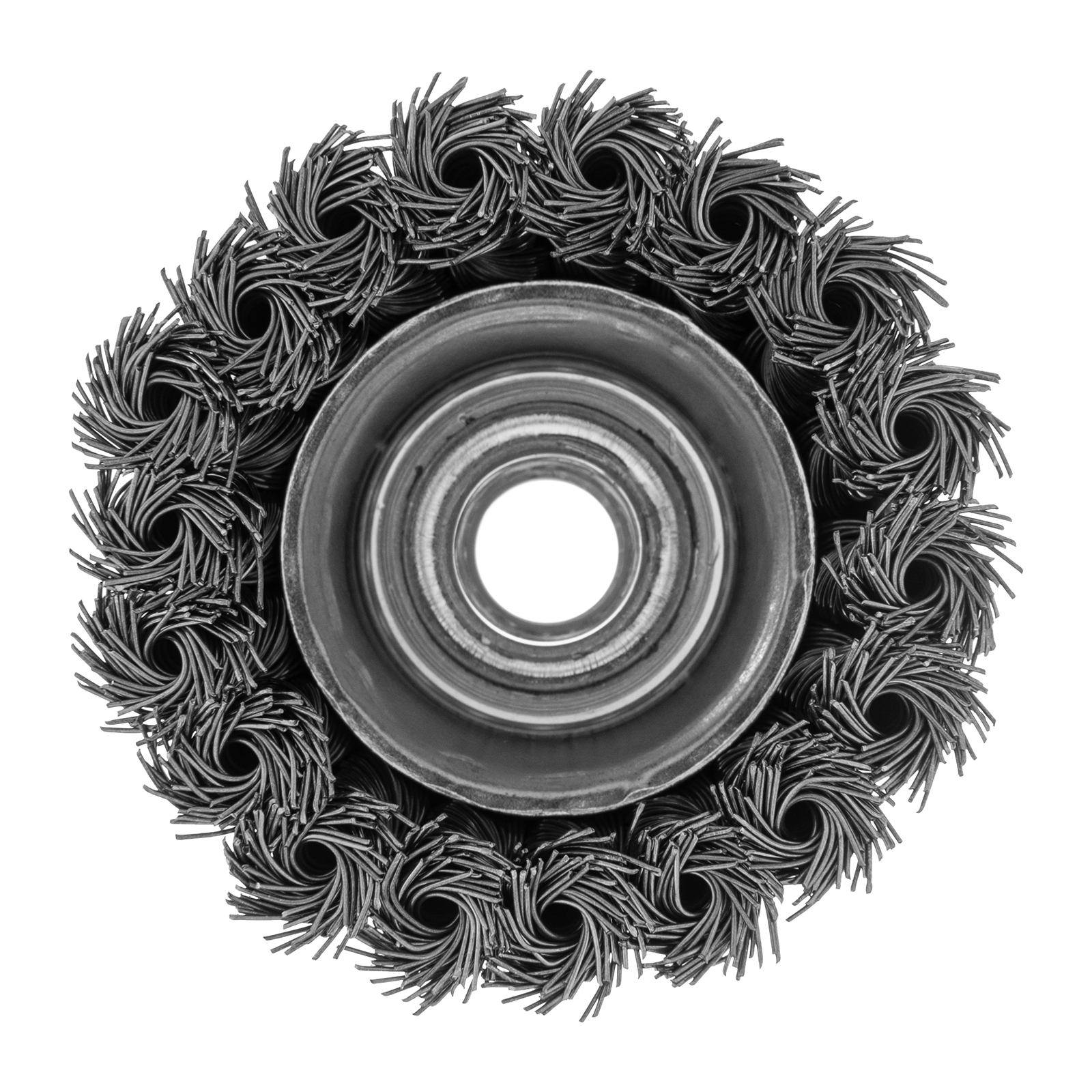 Щетка для УШМ, 75 мм, М14, "чашка", крученая металлическая проволока Сибртех