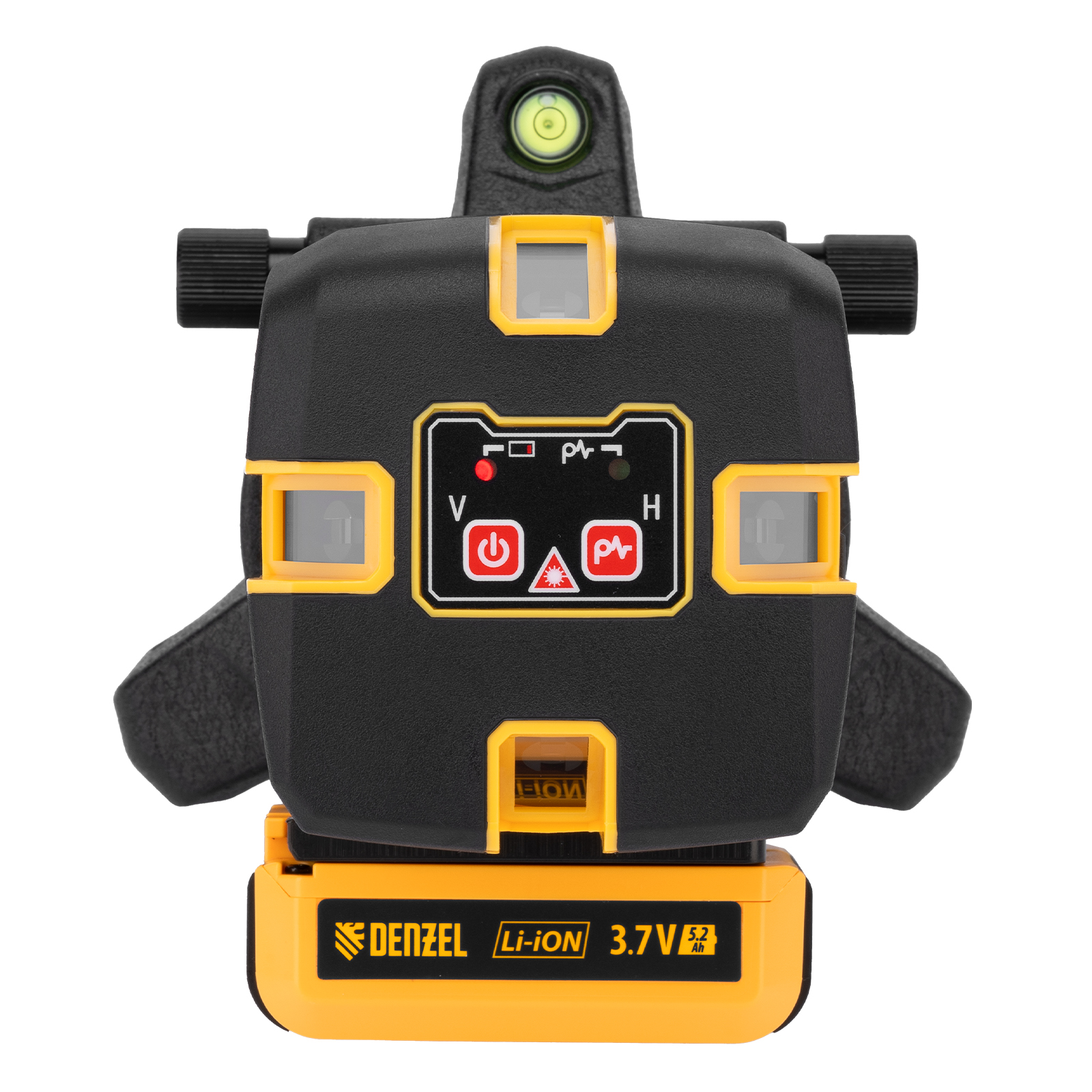 Лазерный уровень LX 05 Red, 20 м, 635 нм, аккумулятор Li 5200 mAh, резьба 5/8" Denzel