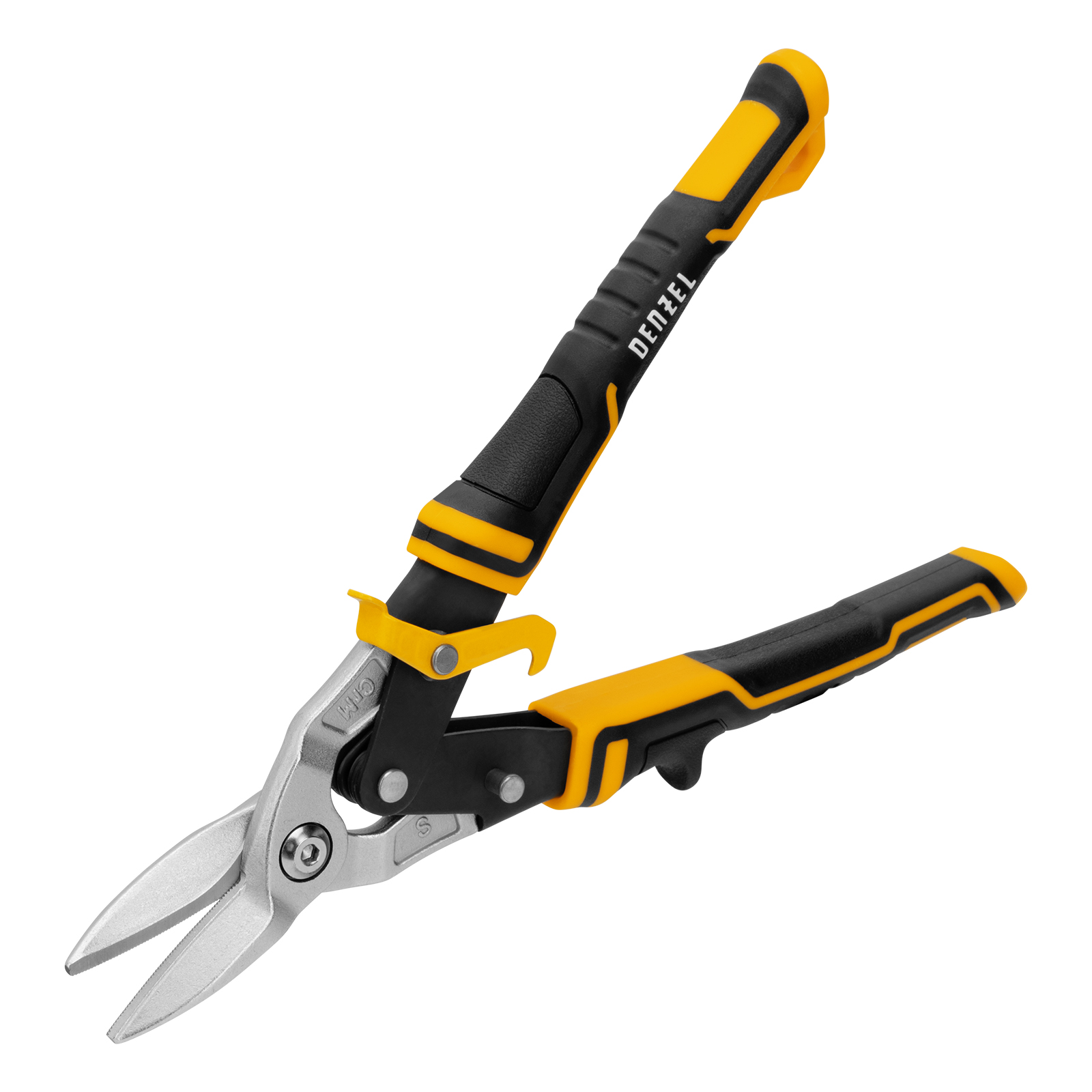 Ножницы по металлу, 270 мм, прямой рез, сталь-CrMo, трехкомпонентные рукоятки Denzel