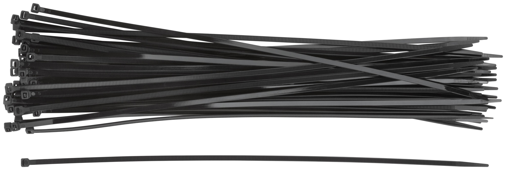 Хомуты нейлоновые, черные д/проводов  50 шт., 400x4,8 мм
