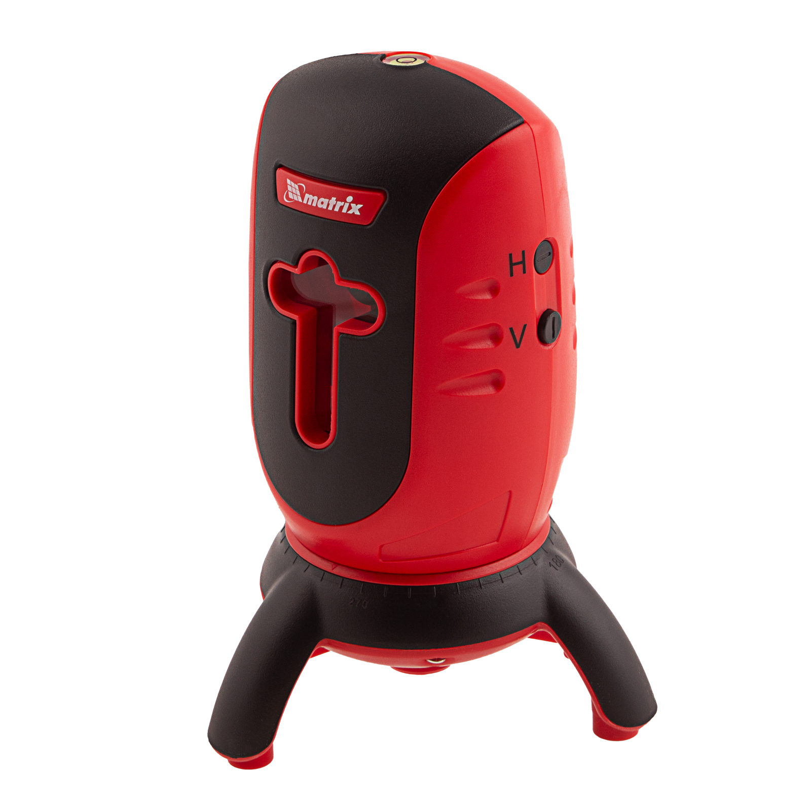 Уровень лазерный ML01T, дальность 10 м, точность ± 0,5 мм, / 1 м, длина волны 650 нм, проекция 1 вертикальная 1 горизонтальная плоскость, резьба под штатив 5/8", штатив в комплекте Matrix