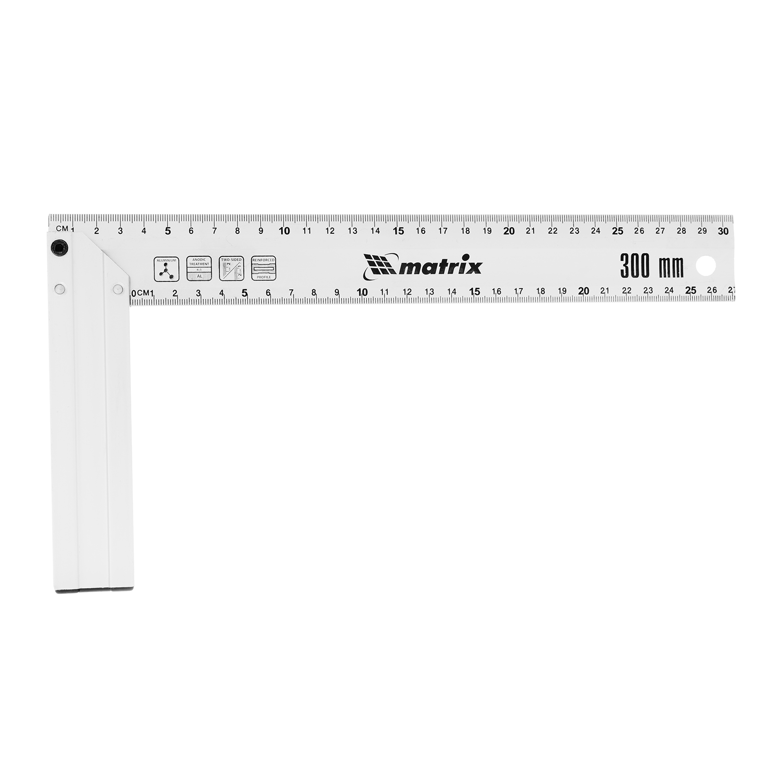 Угольник, 300 мм, алюминиевый, литой Matrix